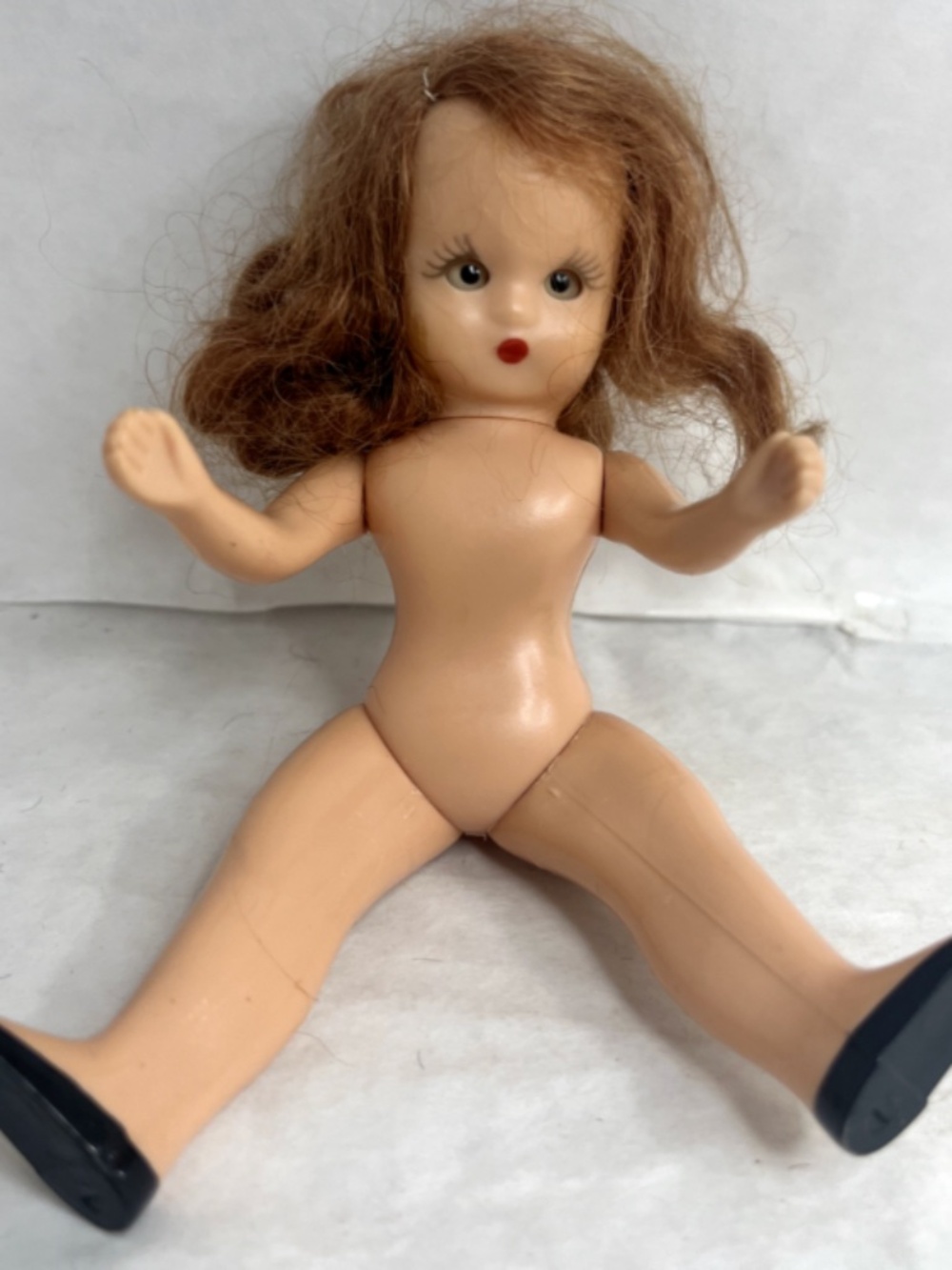 Vintage Nancy Ann Storybook Doll 50’s USA Nude Doll w/Black Shoes Sleepy Eyes